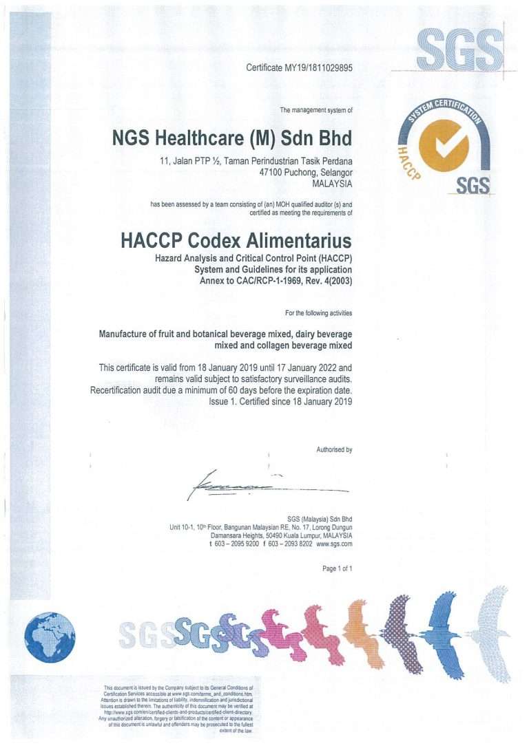 GMP OEM Certified Food Manufacturer in Malaysia NCS Science